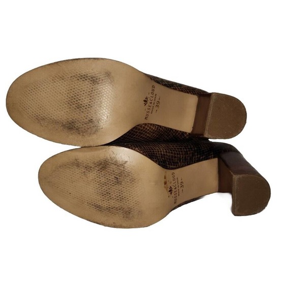 Musse and Cloud Millie Brown Snake Print Boots Women's Shoe Size 8 (39) - Picture 4 of 5